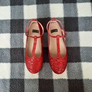 Red Ruby Strappy Flats